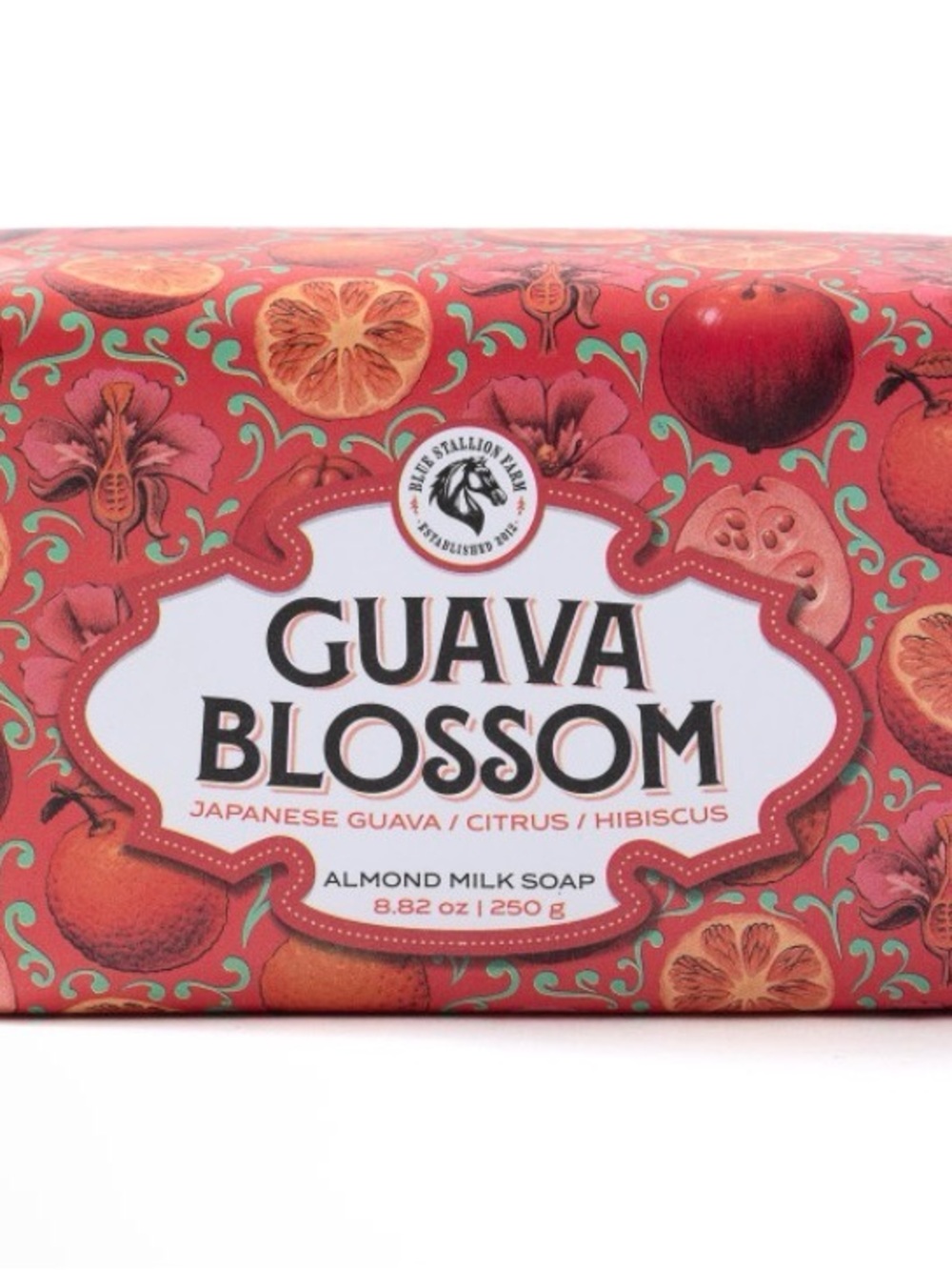 Guava Blossom Almond Milk Soap - Coral/Red
